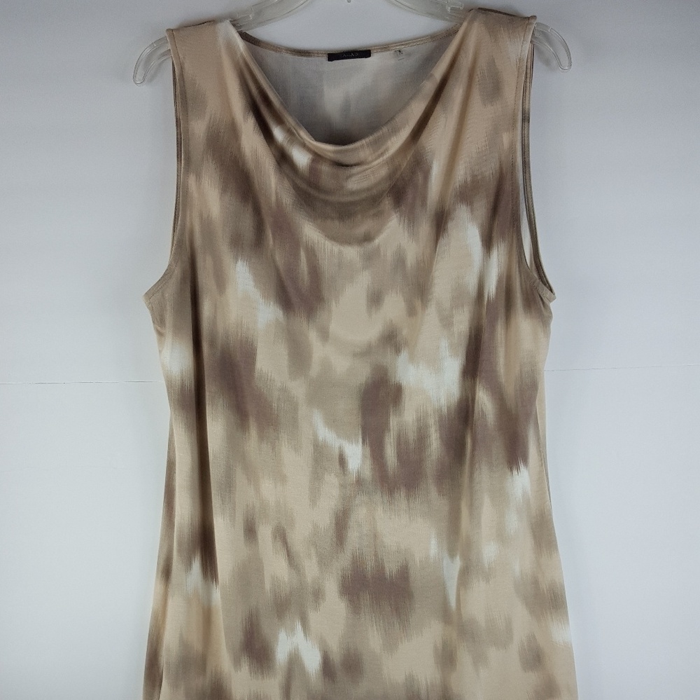 Tamari Sleeveless Top Size XL Tan Beige Color